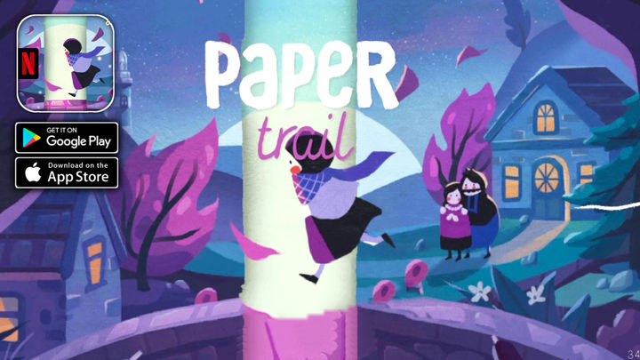 Paper Trail NETFLIX Gameplay (Android,IOS)