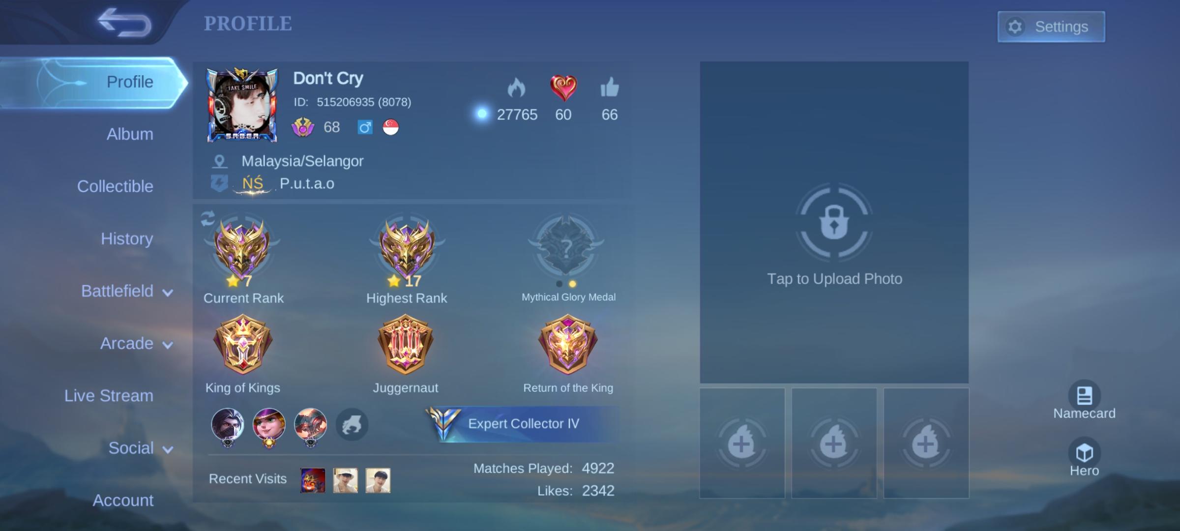 I have been played Mobile Legends for10years.In my opinion, it is especially greatfor players who enjoy strategy andteamwork, as the game encourages theplayers to coordinate with their team toachieve objectives and win battles. Withcontinuous updates, new