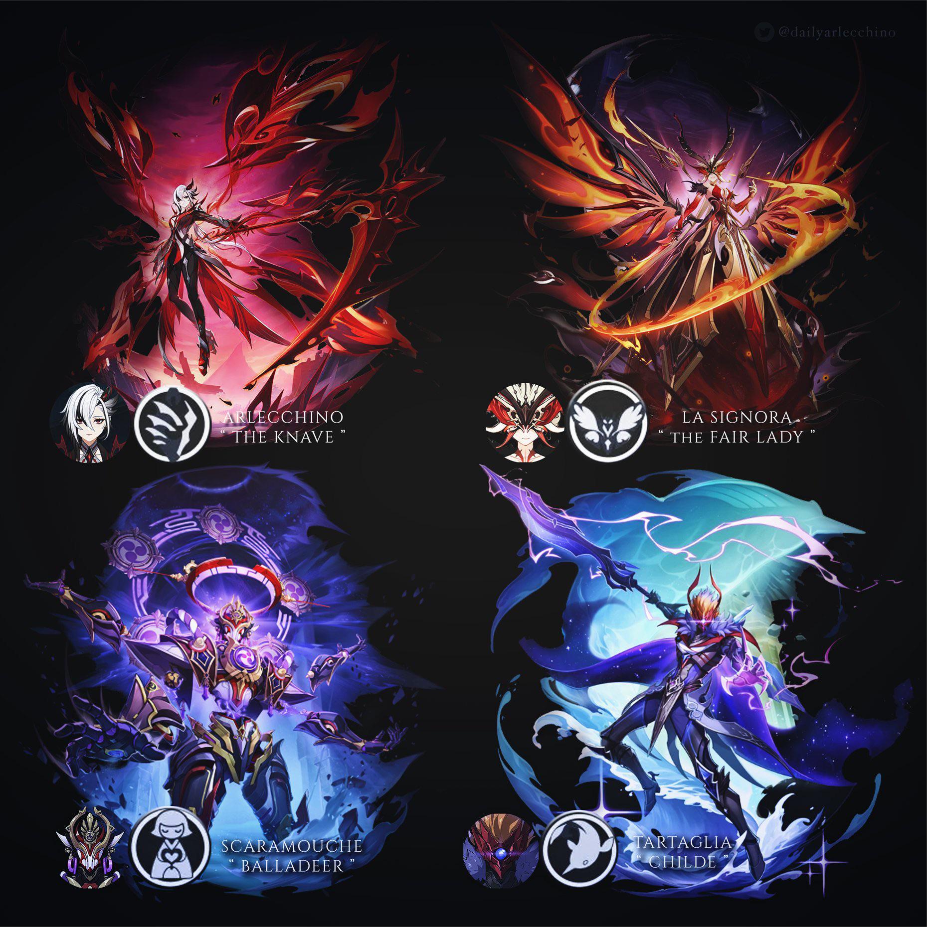 I just noticed the Harbingers all might have animal motifs on their boss form but…