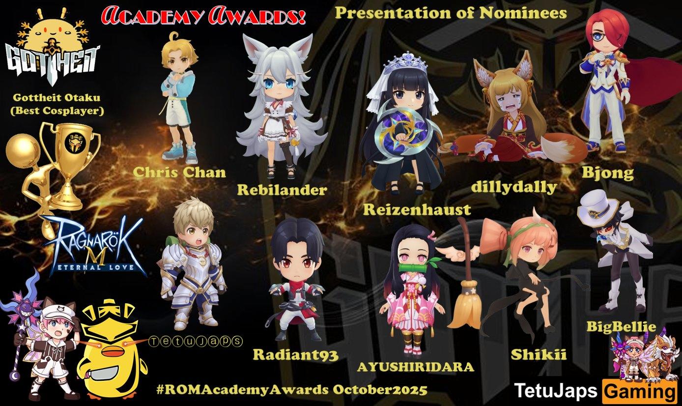 Ragnarok Academy Awards - October - Gottheit Otaku - Presentation of Nominees