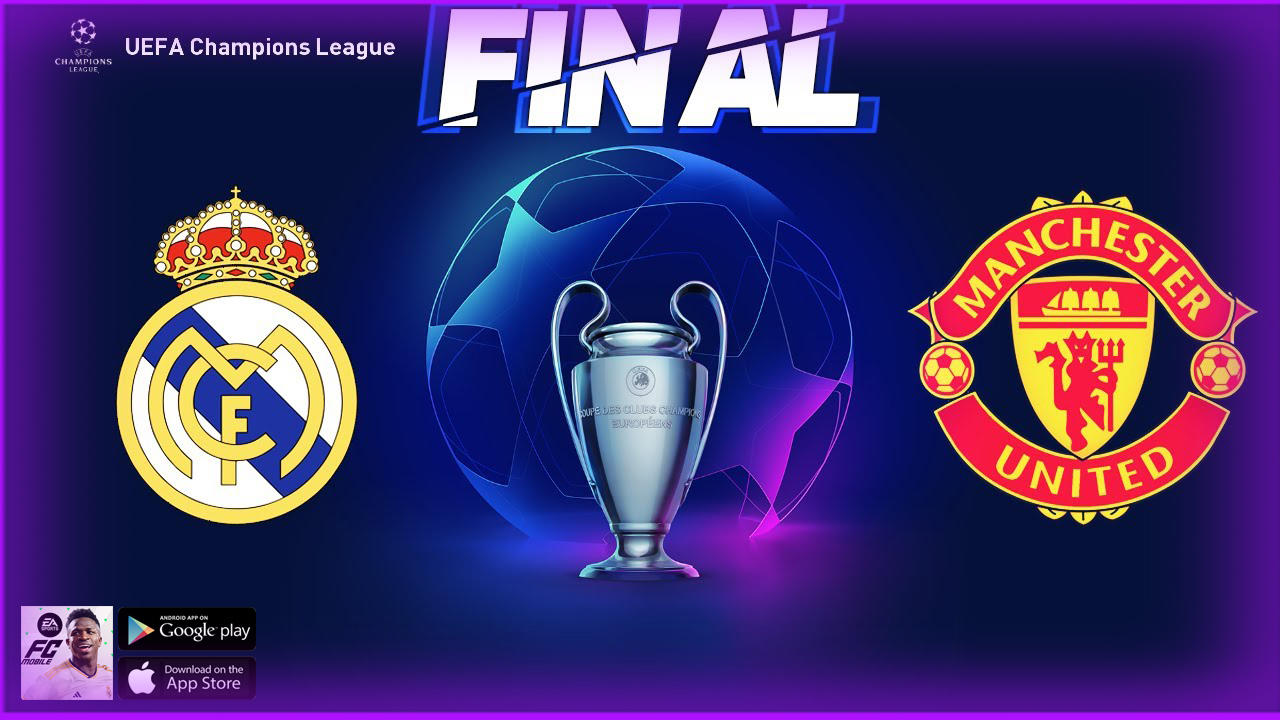 Real Madrid vs Manchester United | UEFA Champions League Final | EA SPORTS FC Mobile Soccer