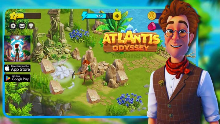 Atlantis Odyssey - Gameplay Walkthrough (Android, iOS)
