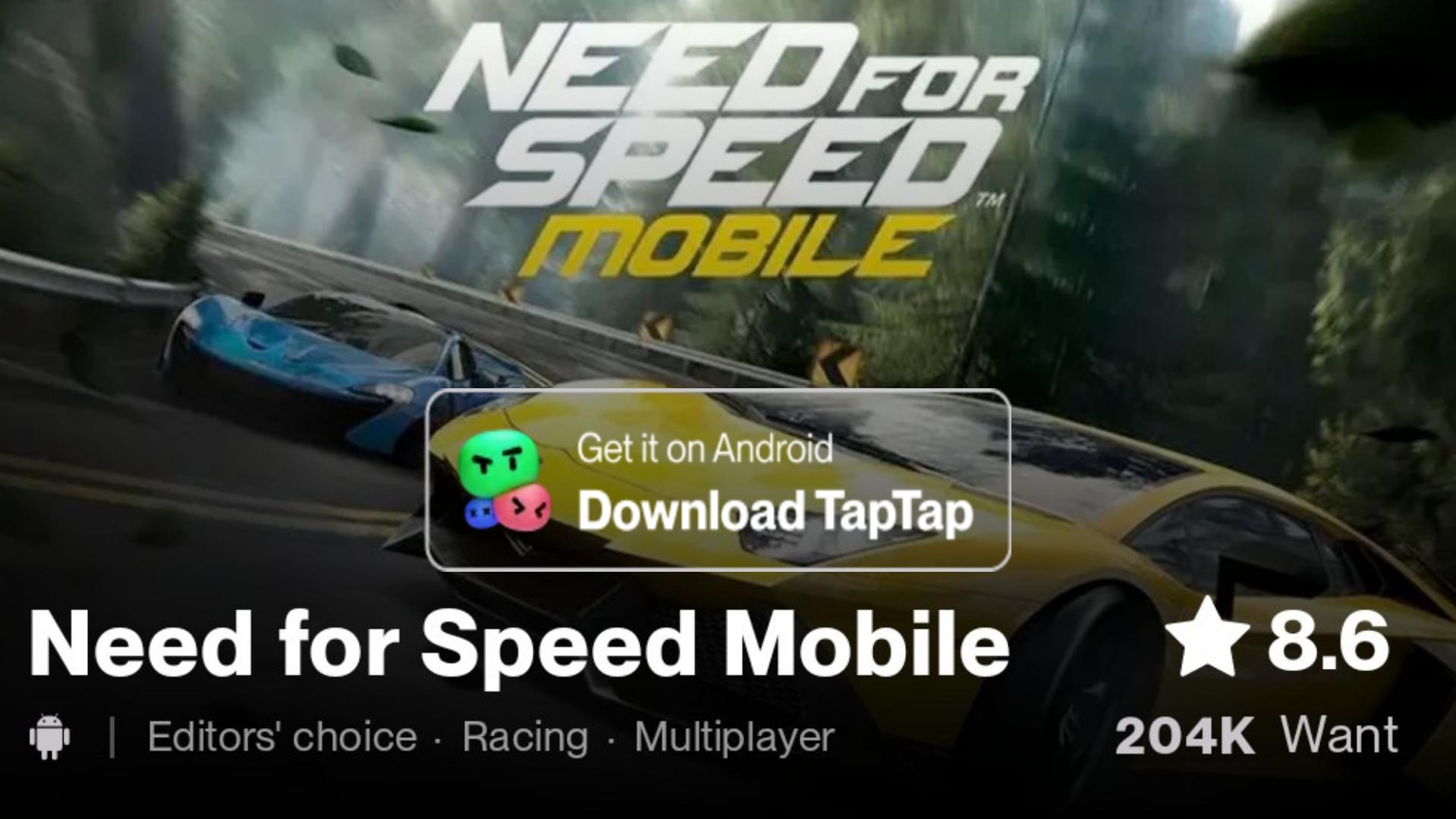 Need for Speed™ Mobile android iOS pre-register-TapTap