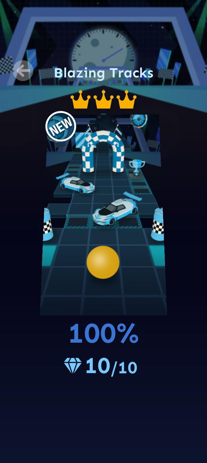 Completed Blazing Tracks 