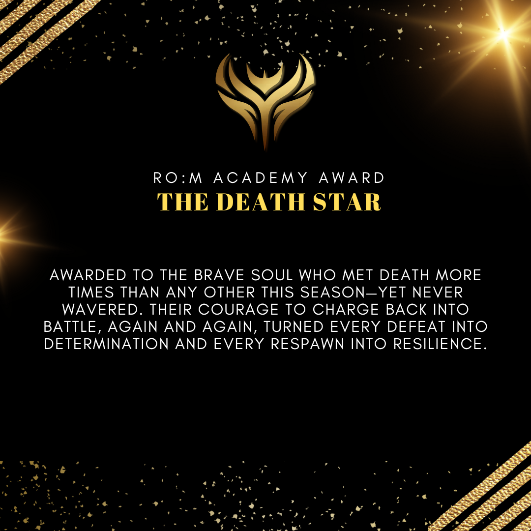 ＲＩＳＶＥＧＬＩＯ: October 2025 Ro:M Academy Award: The Death Star