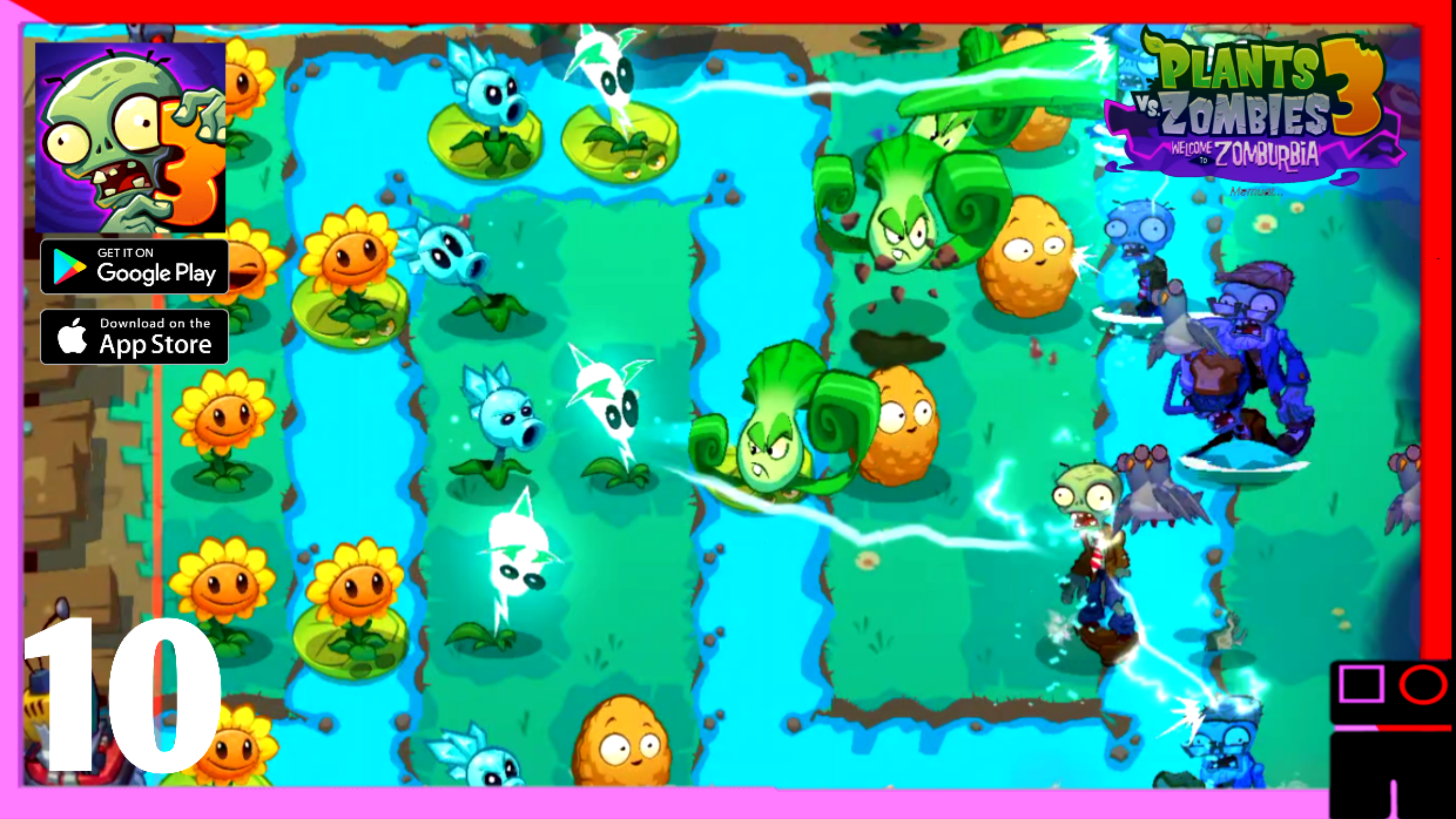 Plants vs. Zombies 3 gameplay (android, iOS) part 10