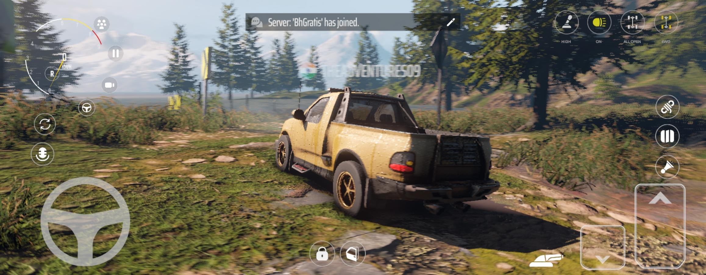 Some first shots taken during the gameplay of Offroad league online. 