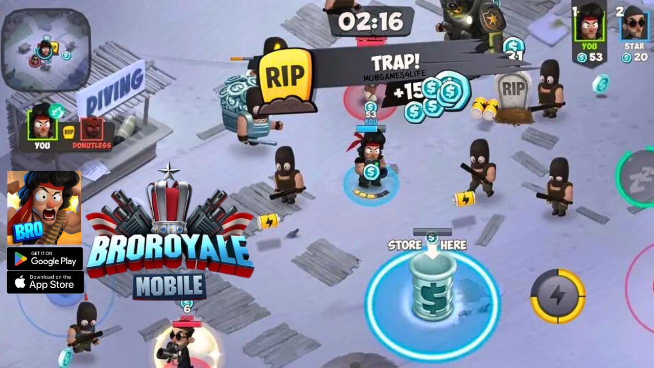 Bro Royale: Mayhem Shoote - Gameplay Walkthrough (Android, iOS)