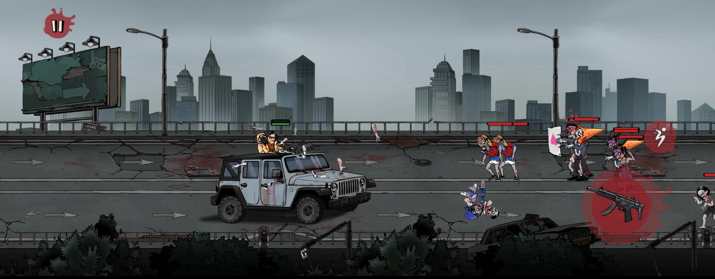 A 2D zombie apocalypse game