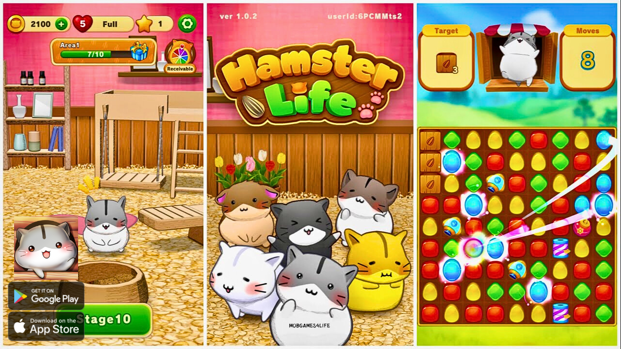 Hamster Life Match And Home - Gameplay Walkthrough (Android, iOS)