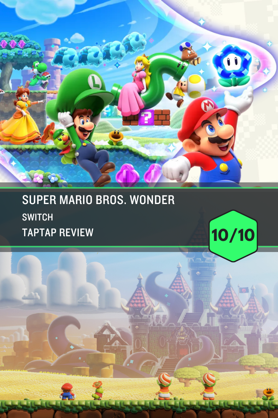 Nintendo's farewell masterpiece song for the Switch  Review - Super Mario  Bros. Wonder - Super Mario Bros.™ Wonder - Super Mario World (SNES, GBA) -  TapTap