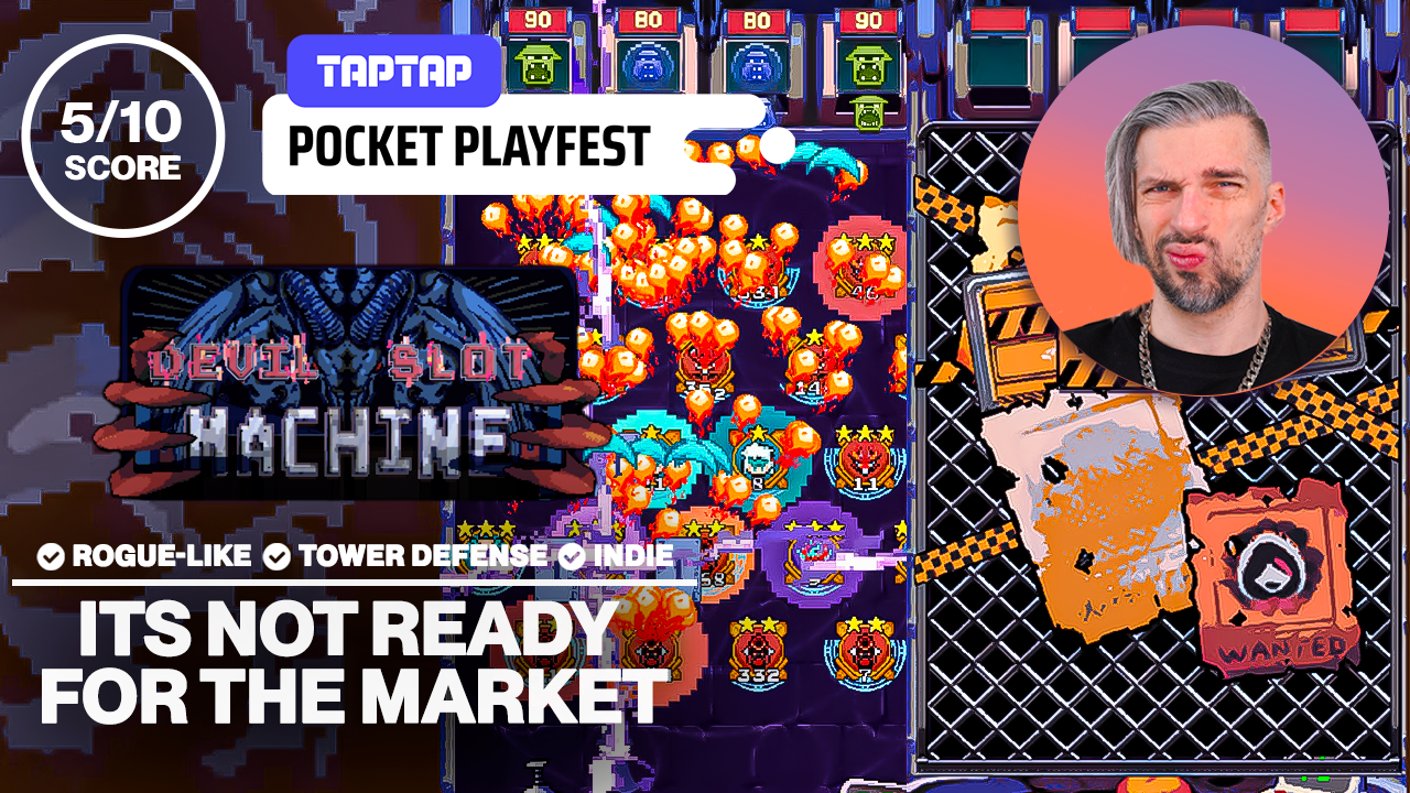 DEVIL SLOT MACHINE - Pinball is a Roguelike TD NOW?! // QUICK REVIEW [STEAM]