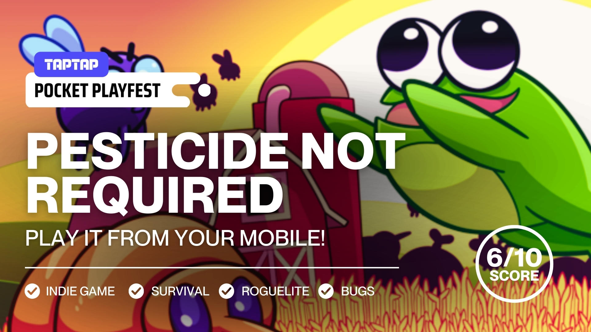 Pesticide Not Required: A PC Game Brought To Mobile - TapTap CLOUD GAMING #WinterPocketPlayfest