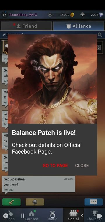 New balance patch update