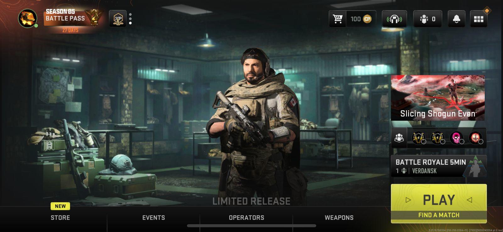 Call of Duty: Mobile News 📲 on X: Call of Duty: Warzone Mobile Lobby  Menu.  / X