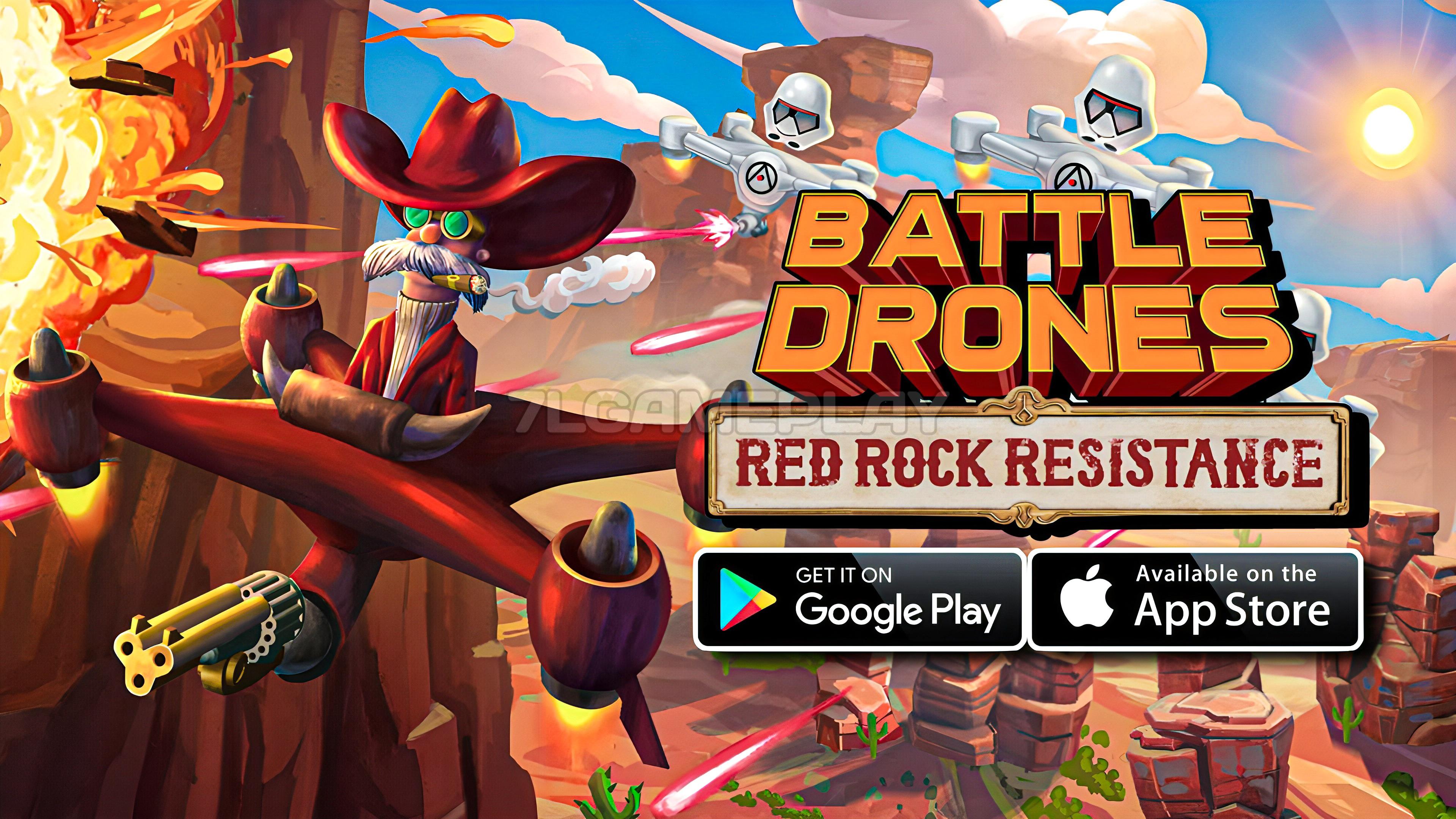 Battle Drones: Red Rock Resistance Mobile - Gameplay Android iOS