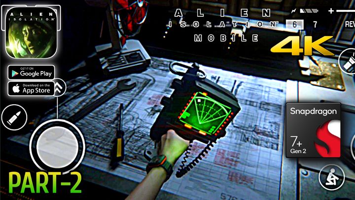 Alien Isolation Mobile - FULL WALKTHROUGH - Super Stealth Android 4K Gameplay Part-2
