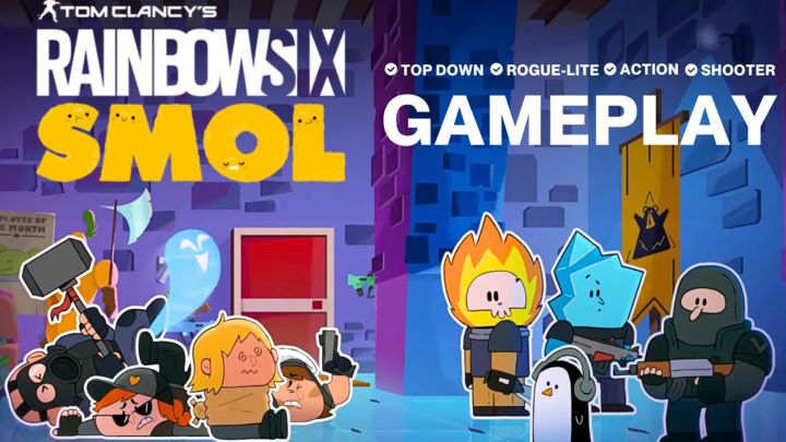 A cute top-down roguelite shooter featuring Rainbow Six characters | Gameplay - Rainbow Six SMOL
