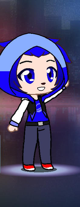 i got bored, made sonic in gacha club (ik its terrible)