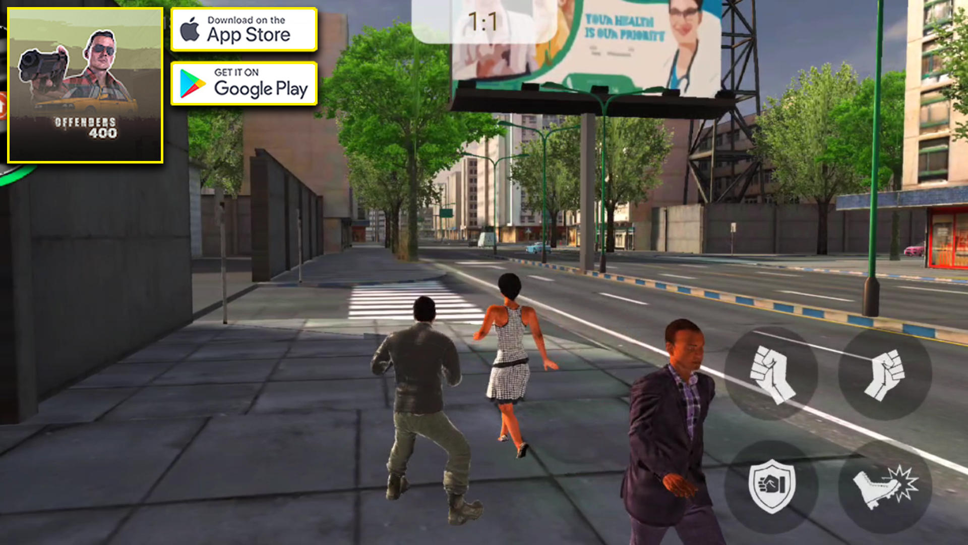 The Offenders 400 // Open World Action Gameplay (Android & iOS)