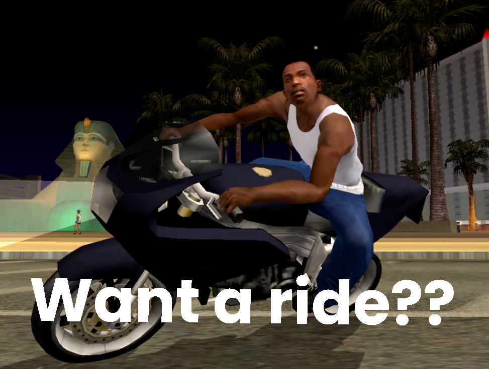 want a ride?