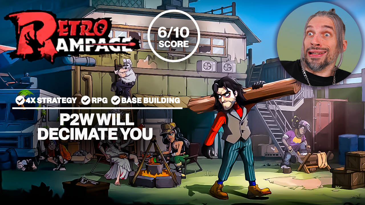 RETRO RAMPAGE - SIDESCROLLER, BASE BUILDER AND STRATEGY //  QUICK REVIEW [Android/ iOS]
