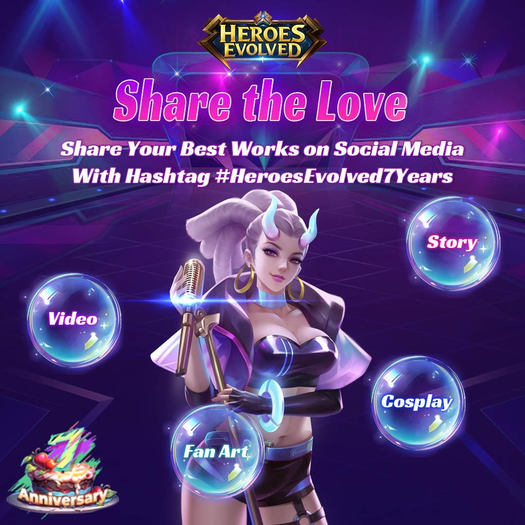 Heroes Evolved will celebrate the 7th anniversary this April. Share your love!