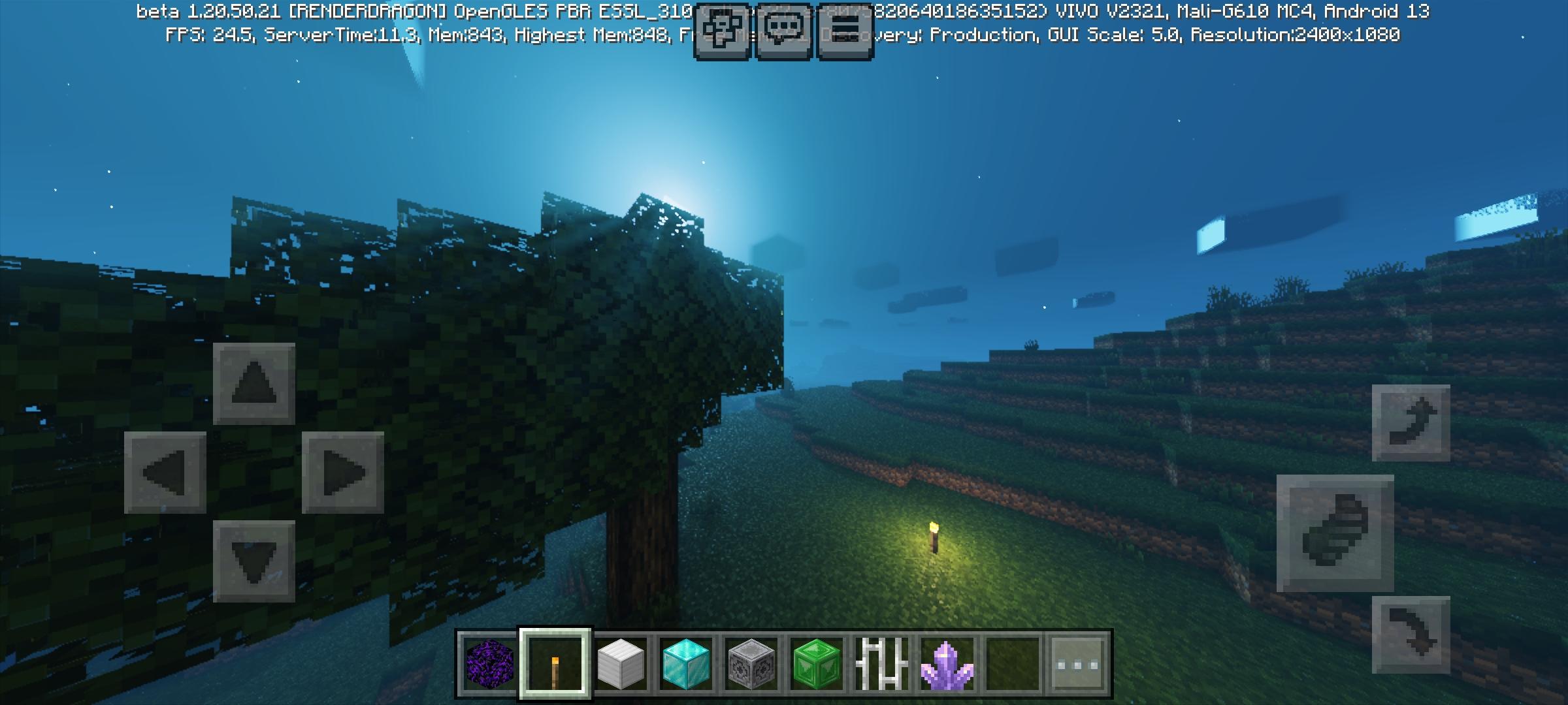 Minecraft PE Shaders, running on 30 fps