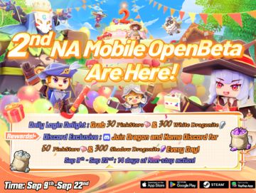 Great Rewards - 2nd North America Mobile Open Beta Test of Dragon and Home