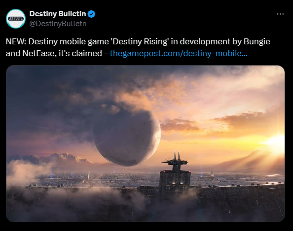 [UNCONFIRMED] Bungie is Working on a Destiny Mobile Game!?