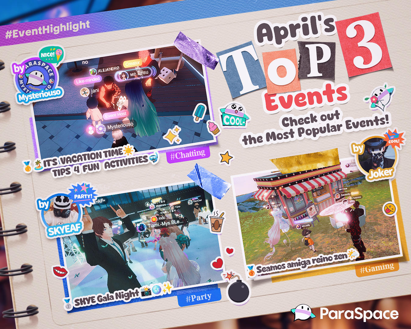 🌟 April's Dizzling Event Highlights! 🎉