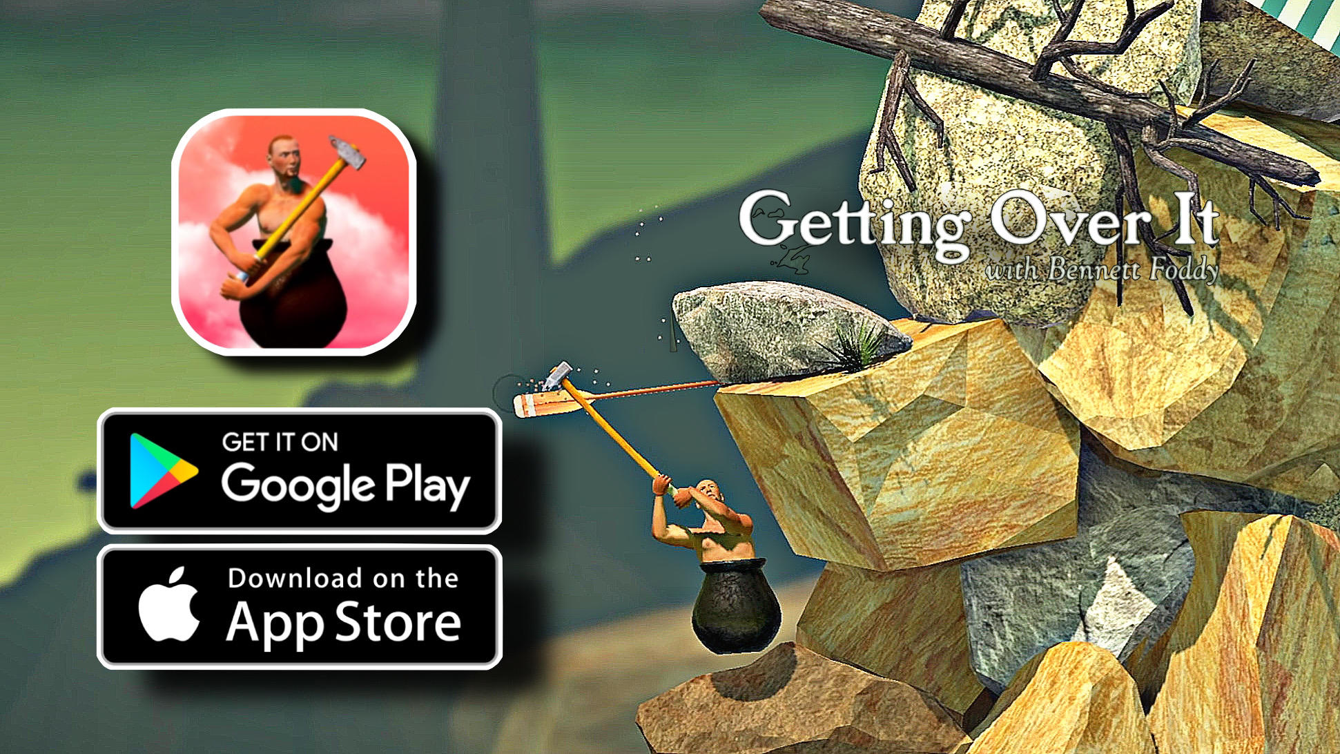 Getting Over It with Bennett Foddy - Ultra Graphics | Gameplay (Android/iOS) on iPhone 15 Pro