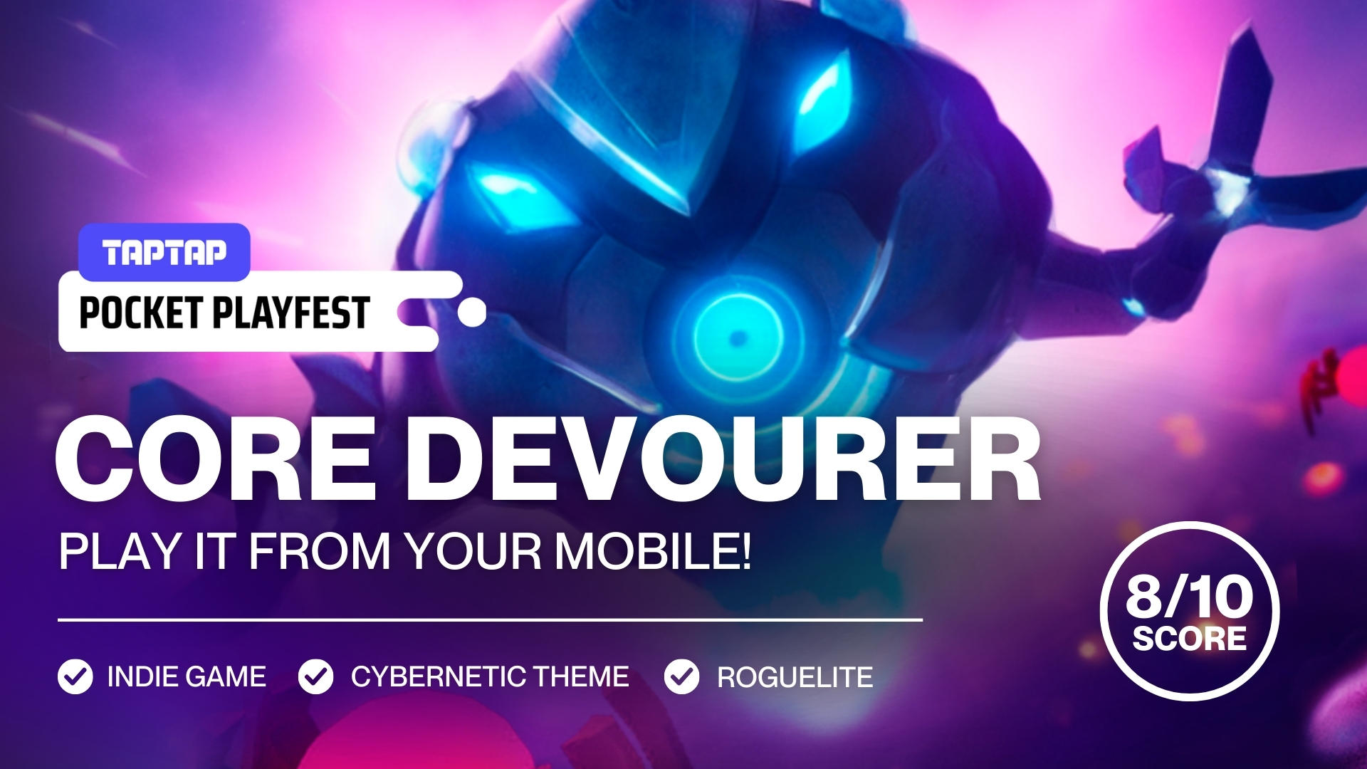 Core Devourer: PC Indie Game Now Playable On Mobile - TapTap CLOUD GAMING #WinterPocketPlayfest
