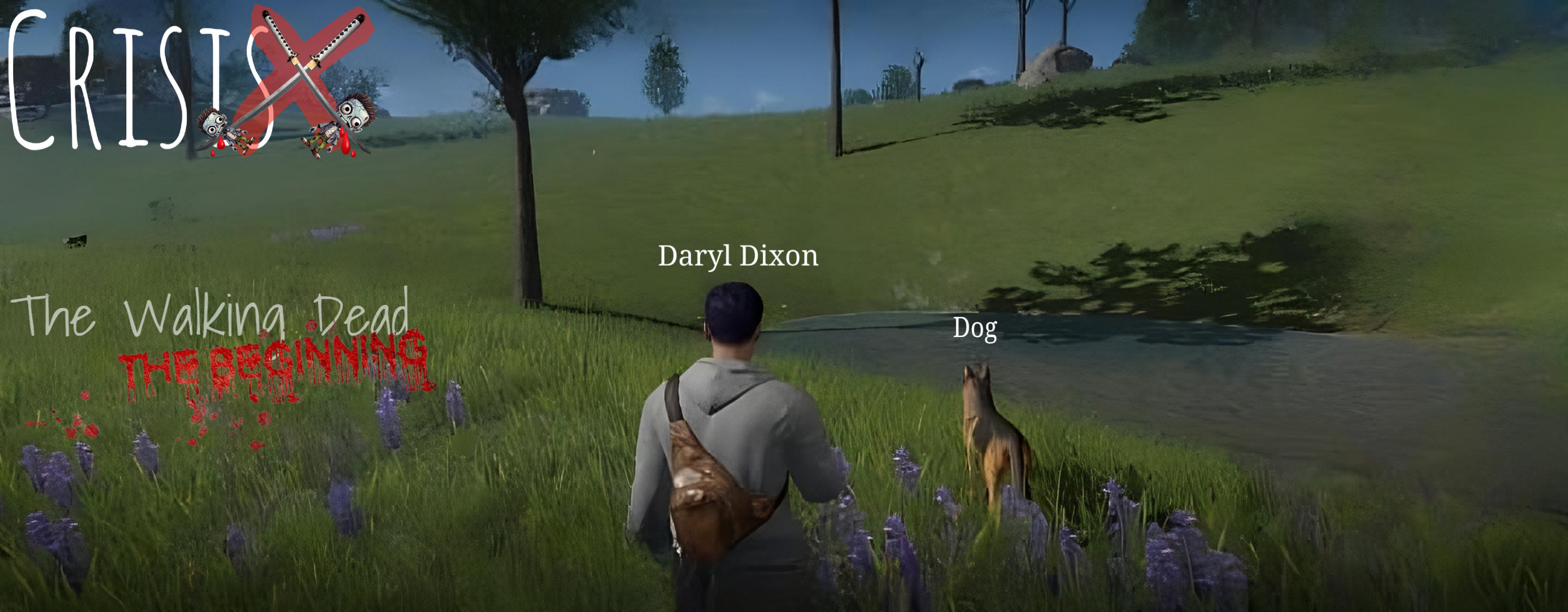 "The Walking Dead" (Mobile Version) Daryl Dixon and a Dog - CrisisX Your Last Survival