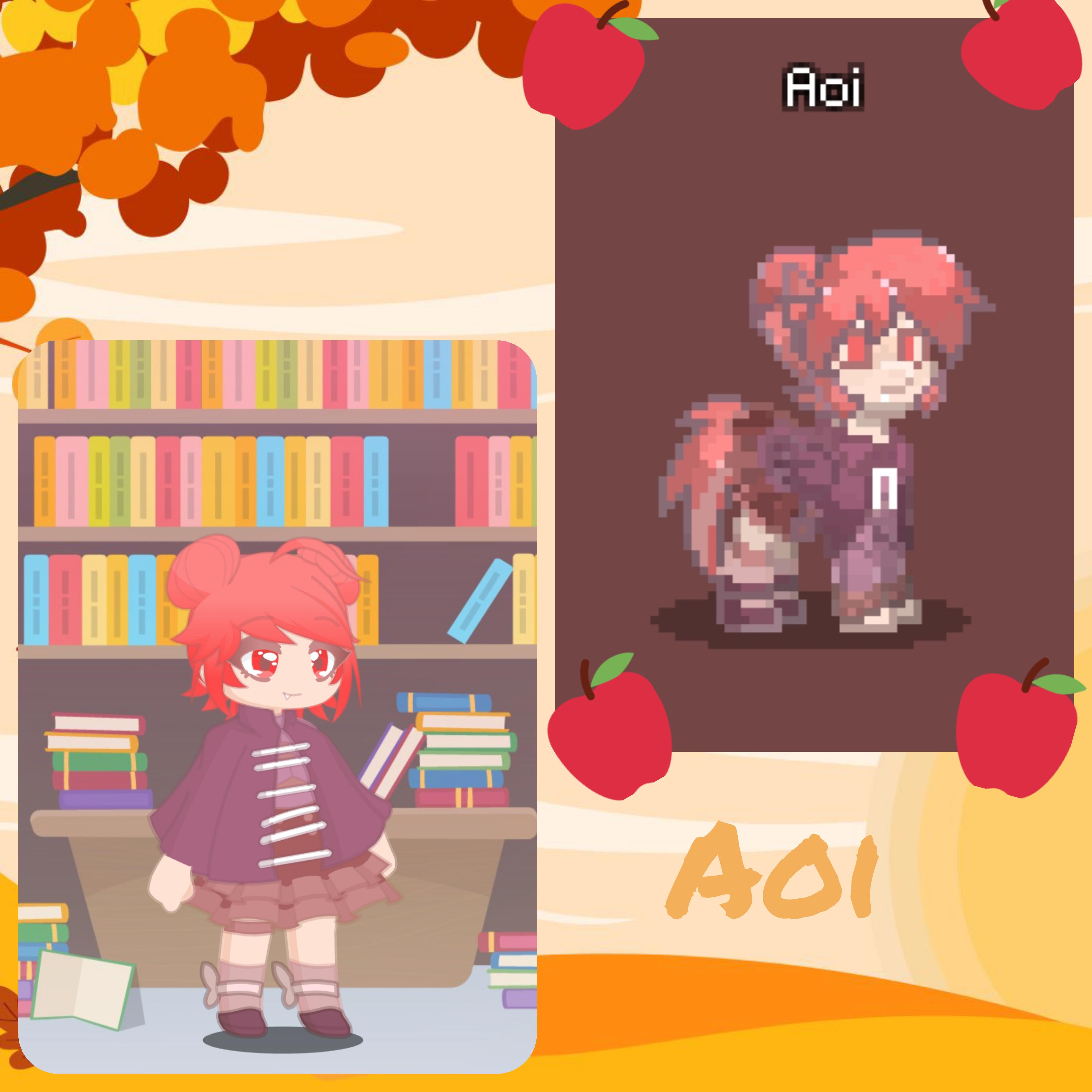 🍎Gacha life 2 and Pony Town version of Aoi🍎