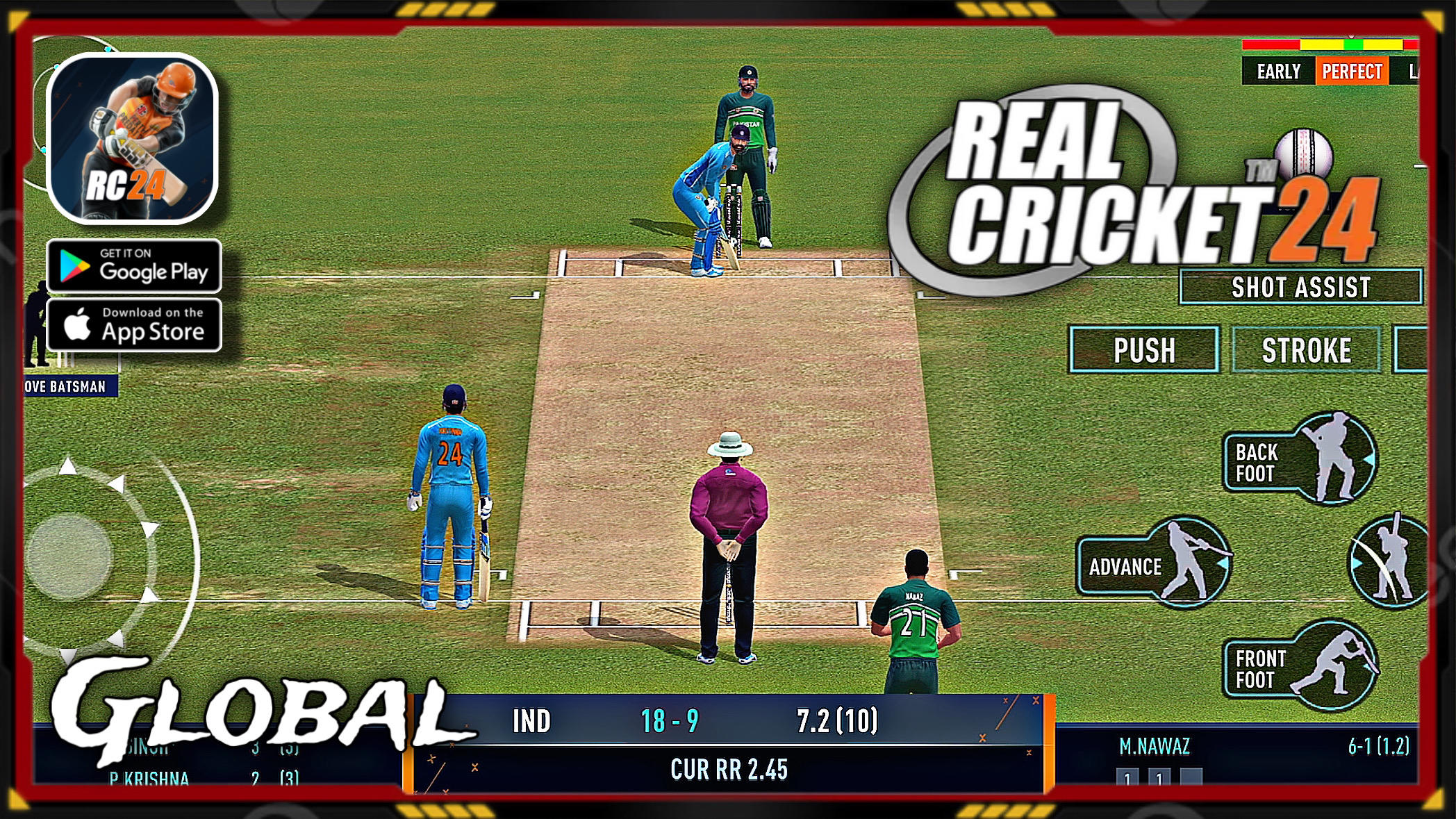 Real Cricket 24 Global - Ultra Graphics | Gameplay (Android\iOS) on iPhone 15 Pro