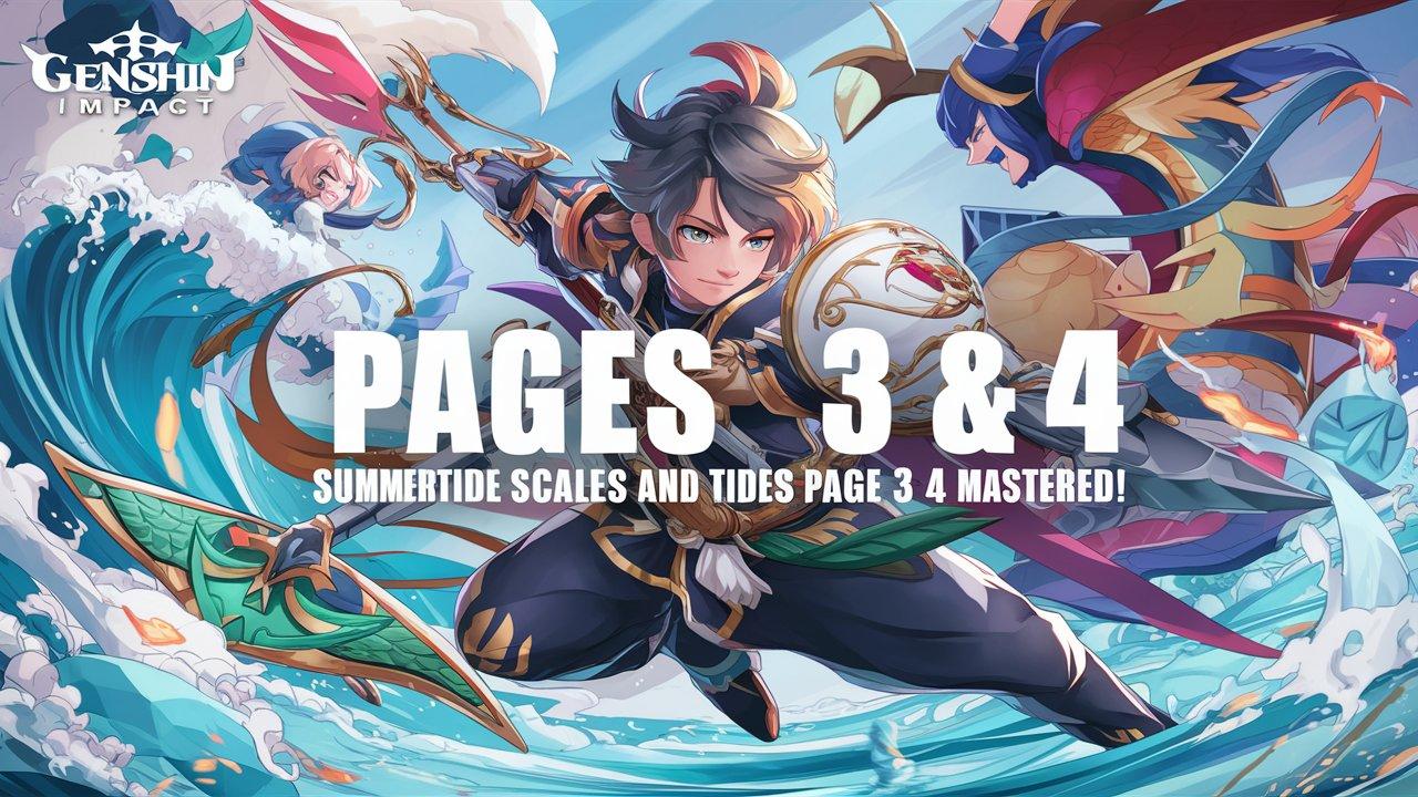 Genshin Impact: Summertide Scales and Tides Pages 3 & 4 Mastered!