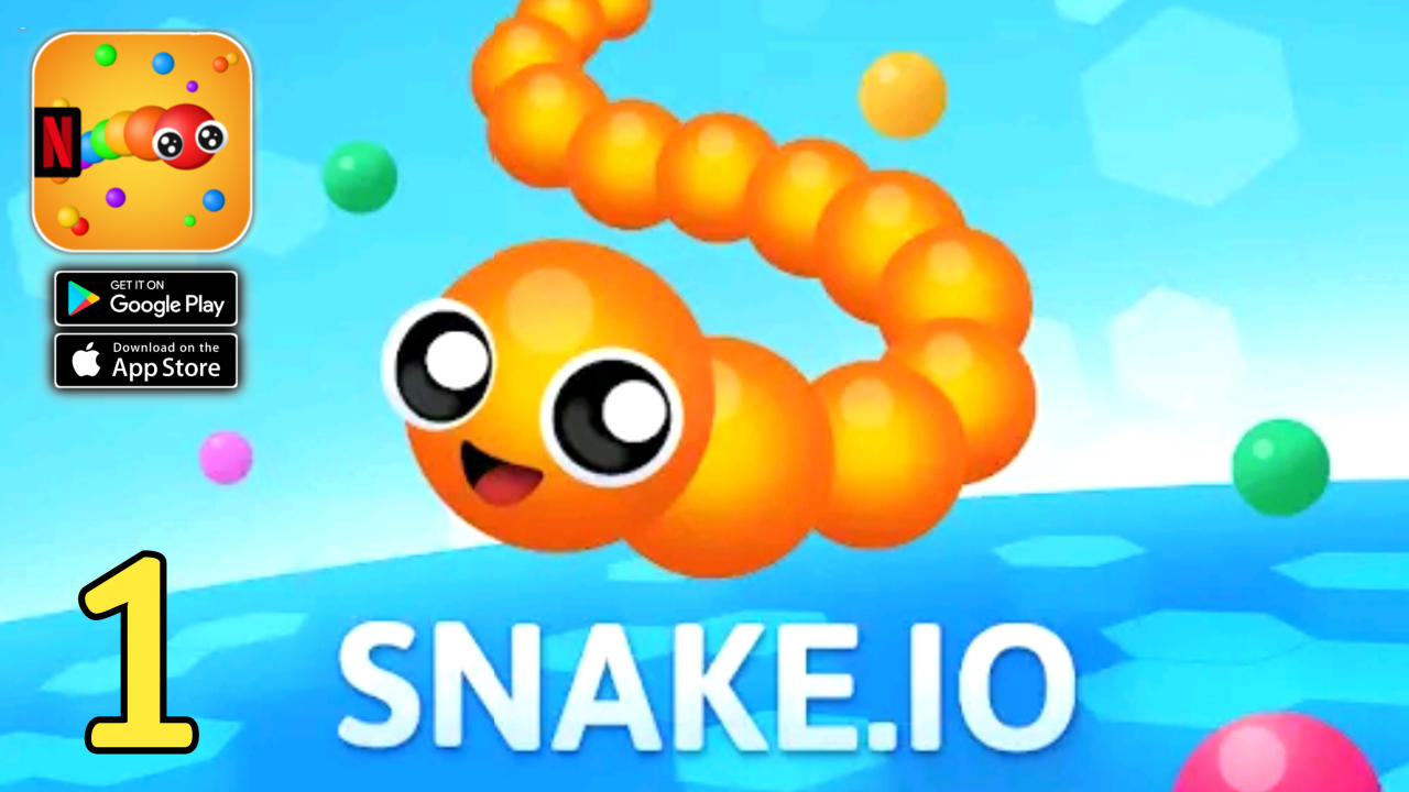 Snake.io NETFLIX Gameplay (Android,IOS) 