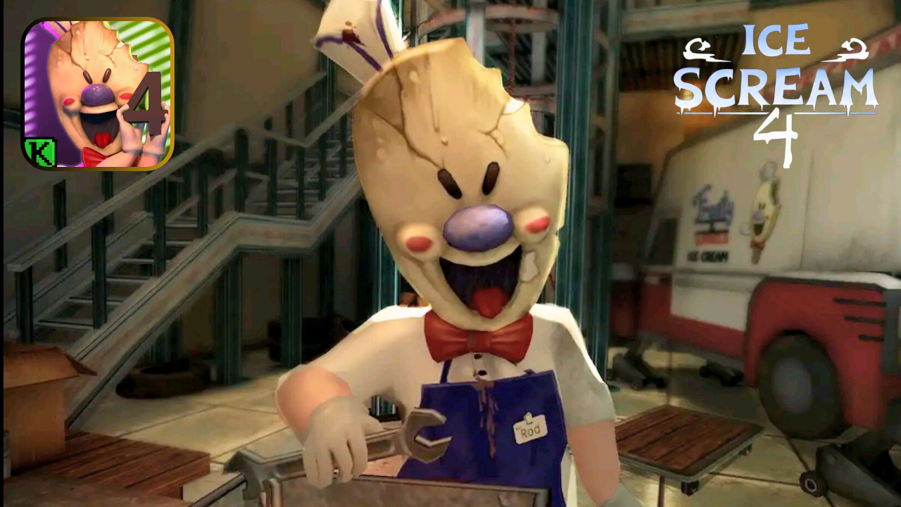 Ice Scream 4: Rod's Factory Full Gameplay Walkthrough (Android, iOS)