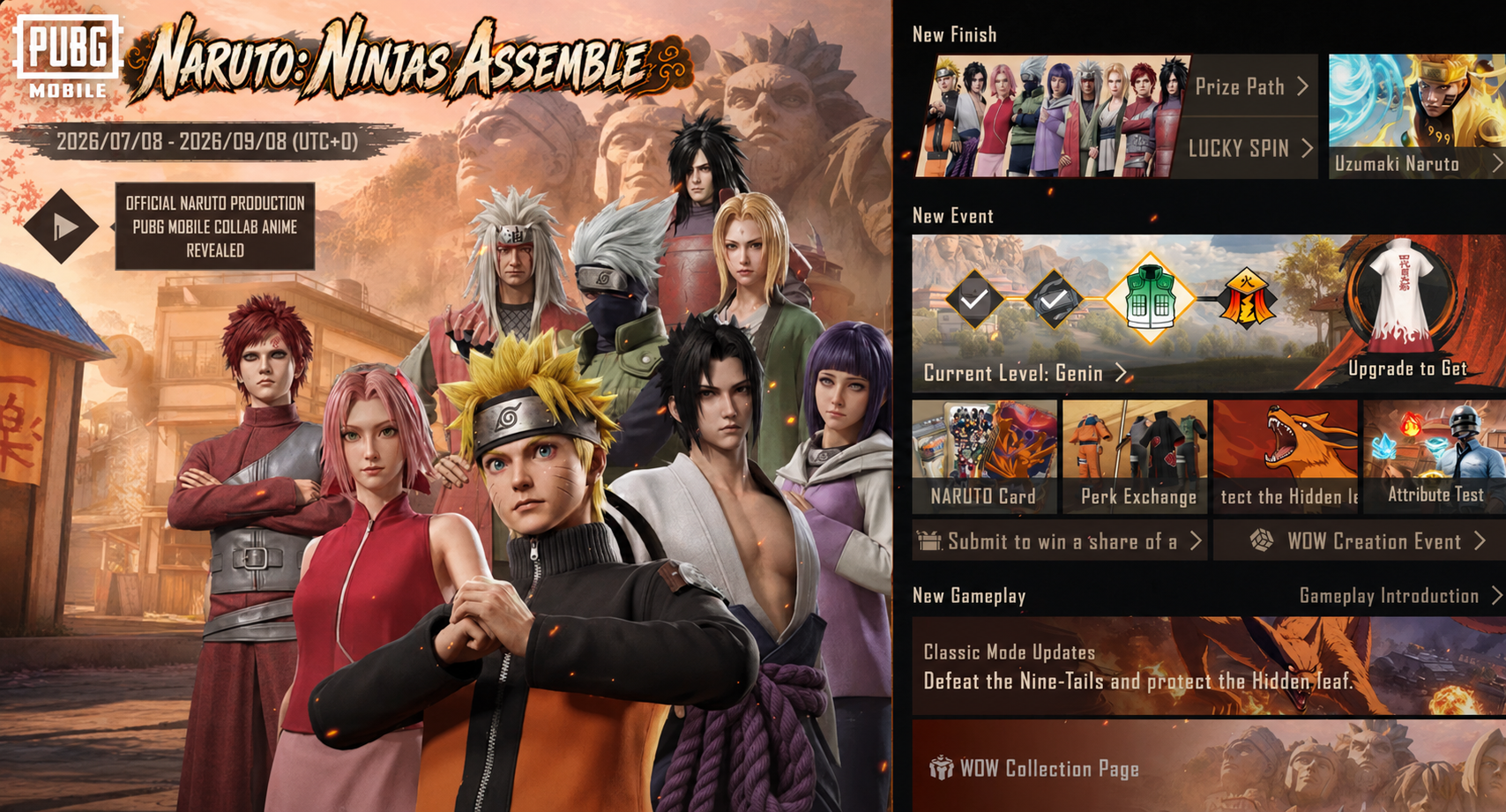 PUBG Mobile 4.5 Update: Naruto Shippuden Changes the Game More Than Any Previous Collaboration