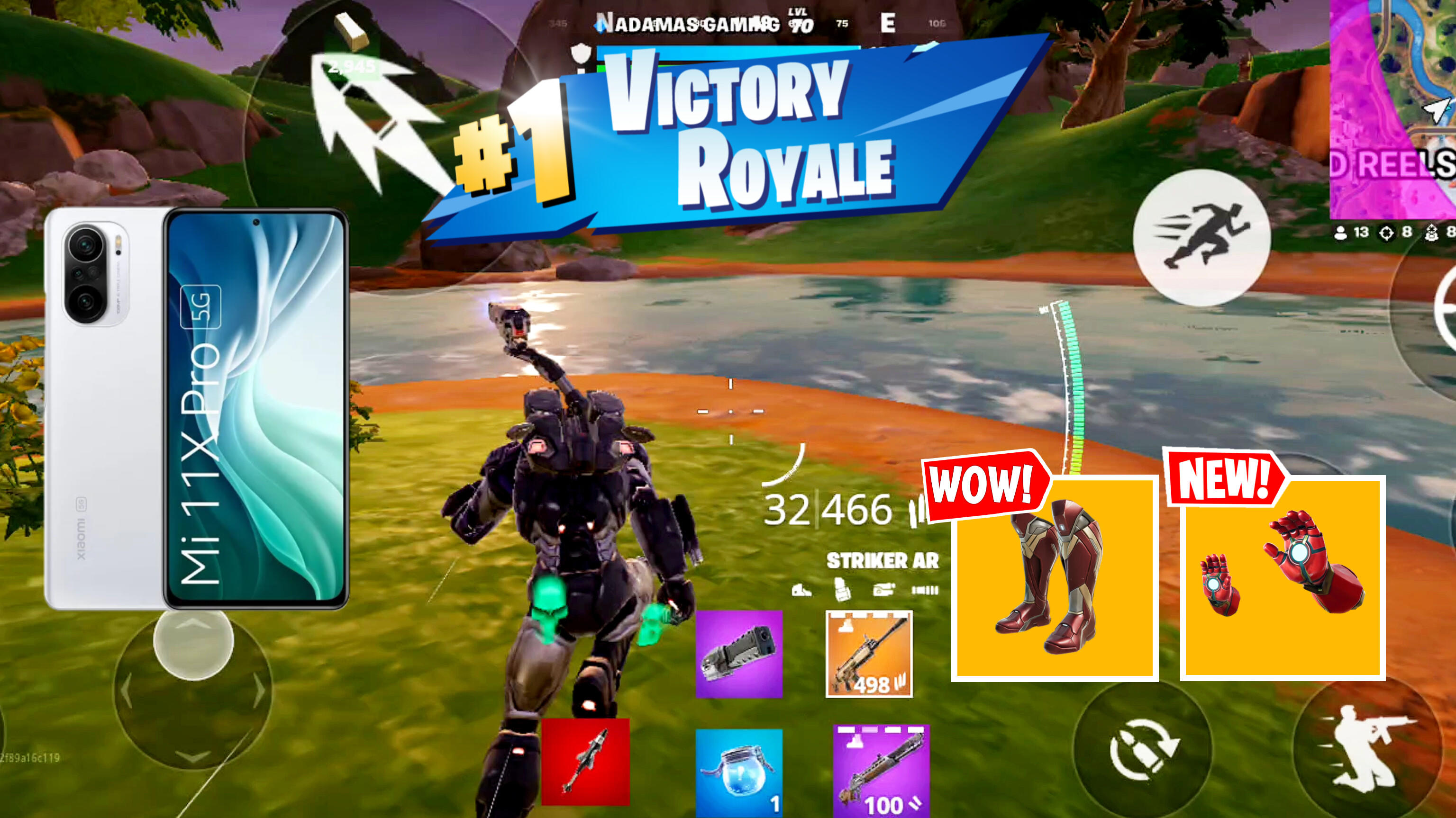 FORTNITE MOBILE GAMEPLAY CHAPTER 5 MI 11X PRO | ADAMAS | FORTNITE MOBILE ANDROID GAMEPLAY 2024