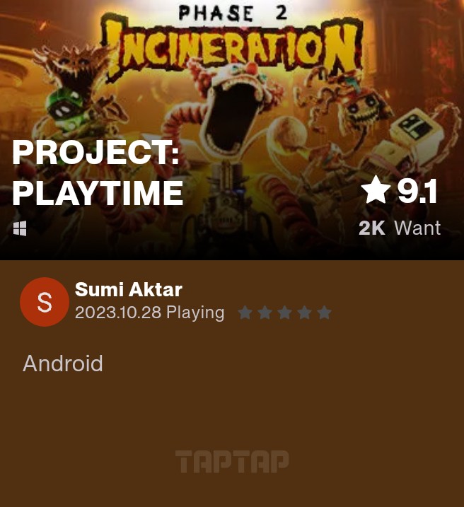 Project: Playtime Game 2023 for Android - Download