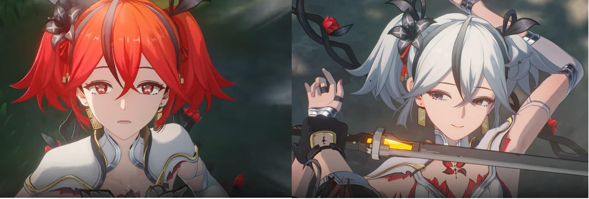 why camellya have two different hair color? was it explained somewhere