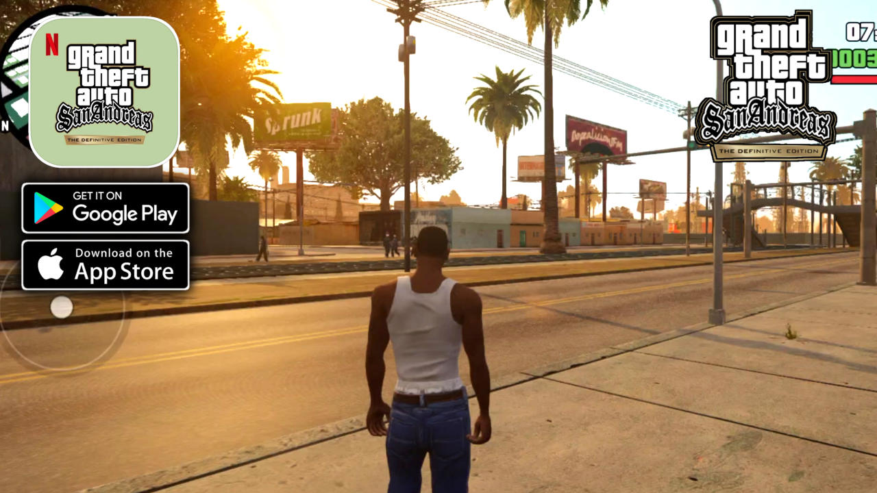 GTA: San Andreas Definitive Edition - NETFLIX Exclusive - Gameplay (Android,IOS)