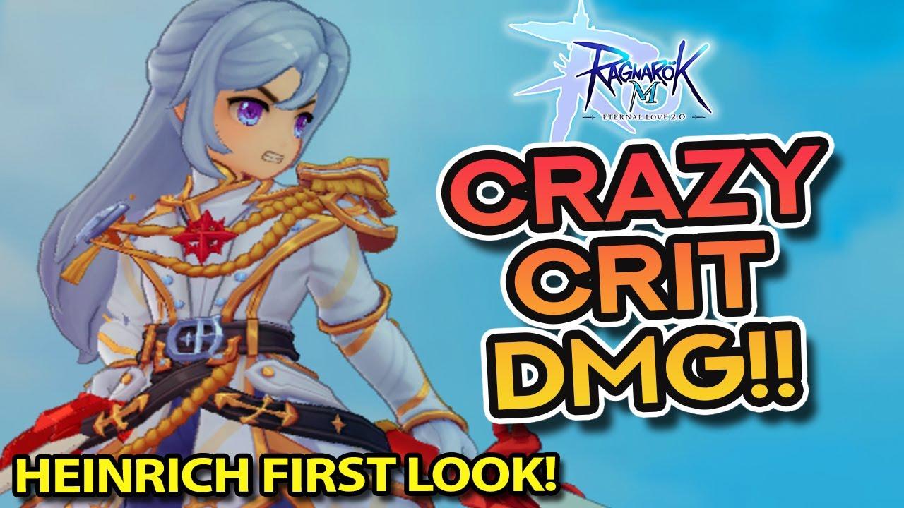 First Look at HEINRICH! ~ New Physical DPS Hero Class!!