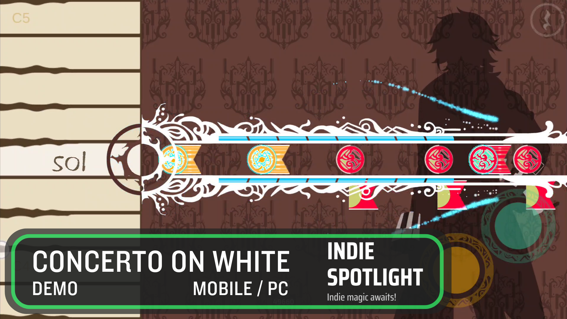 [Indie Spotlight] Rhythm game, date sim, and visual novel? | Impressions - Concerto on White (Demo)