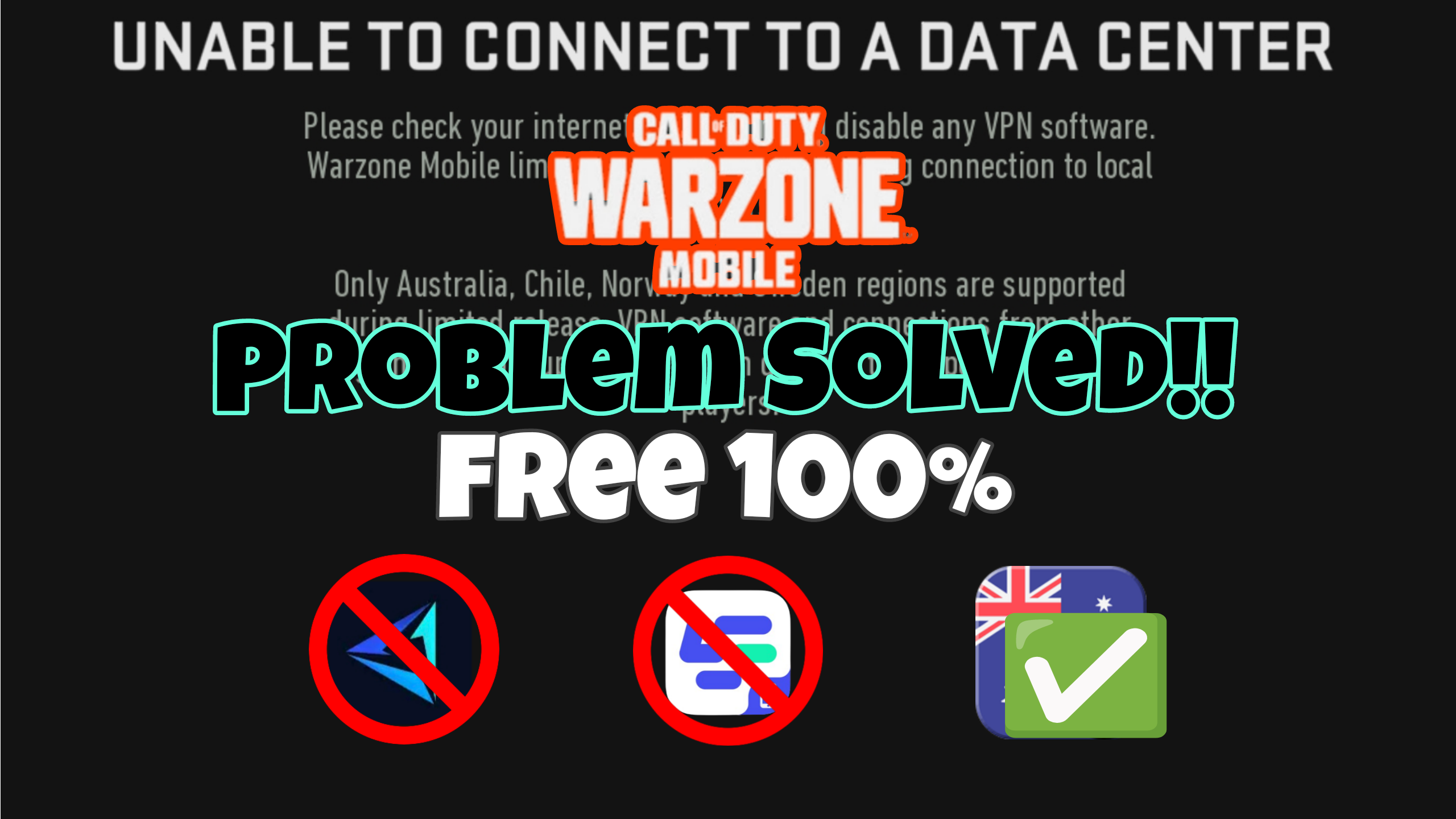 Unable to Connect to Data center : r/WarzoneMobile