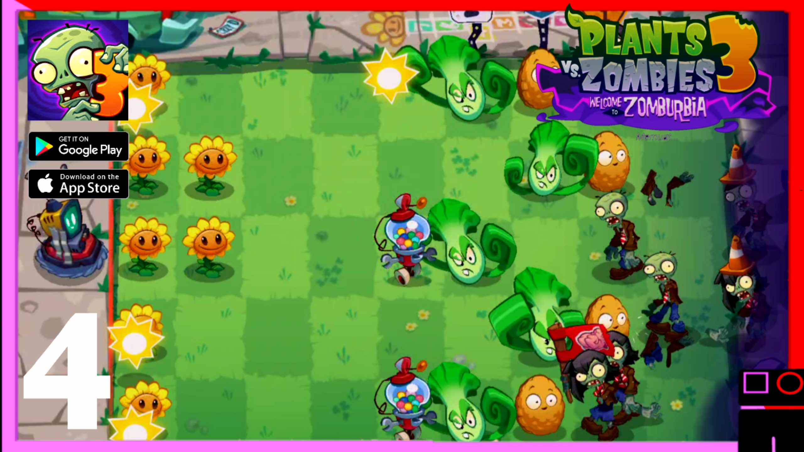 Plants vs. Zombies 3 gameplay (android, iOS) part 4