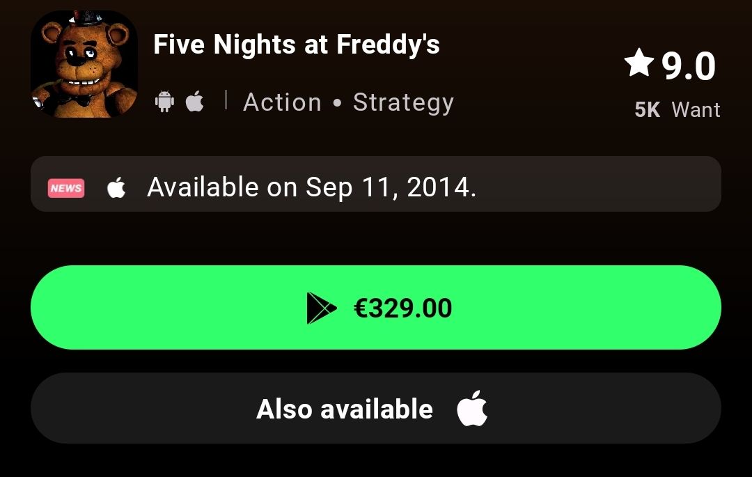 Five Nights at Freddy's Plus android iOS-TapTap