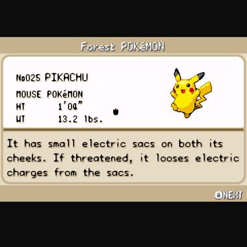 i caught Picachu on Pokemon Fire Red edition 